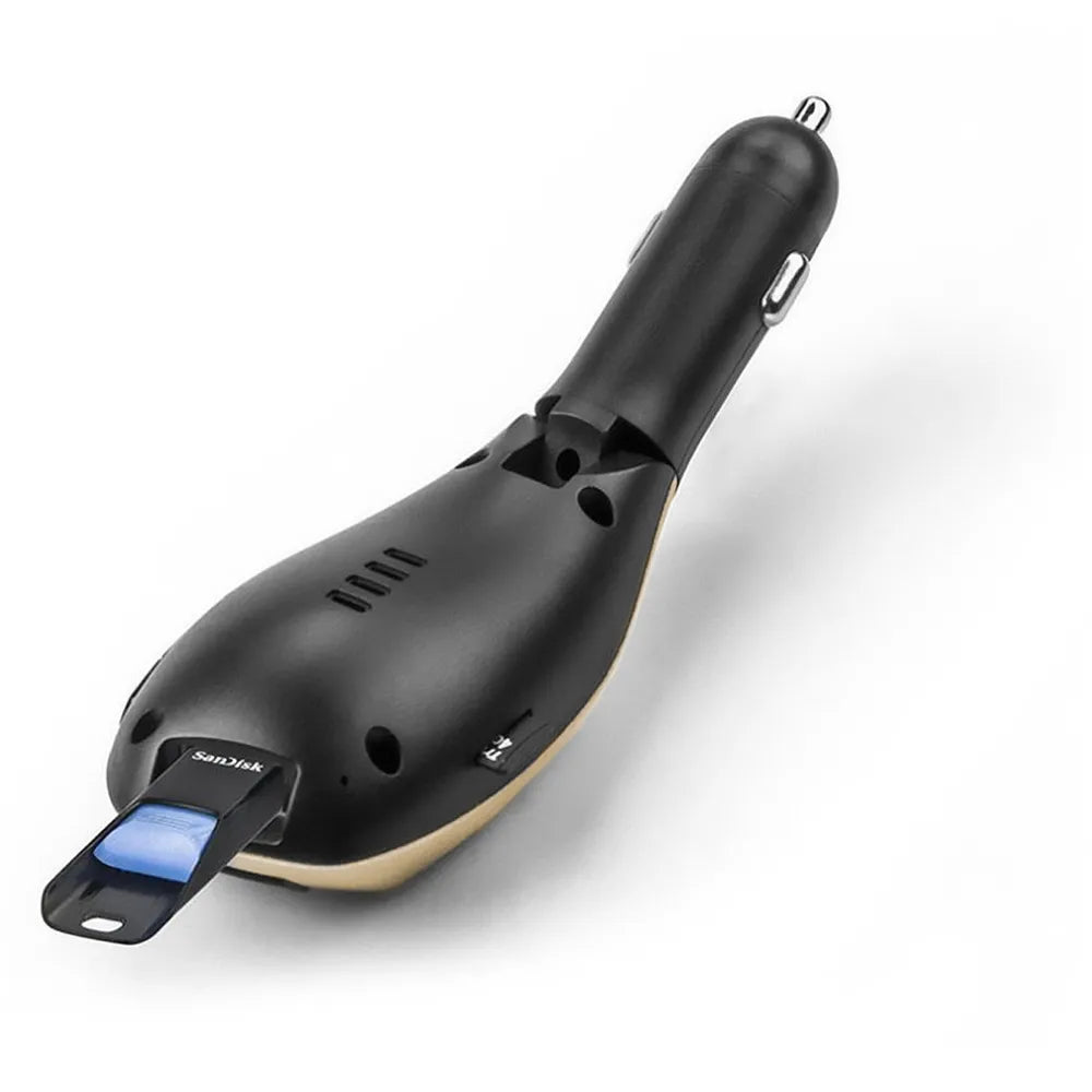 Transmisor Fm Bluetooth Para Autos X6 Color Dorado