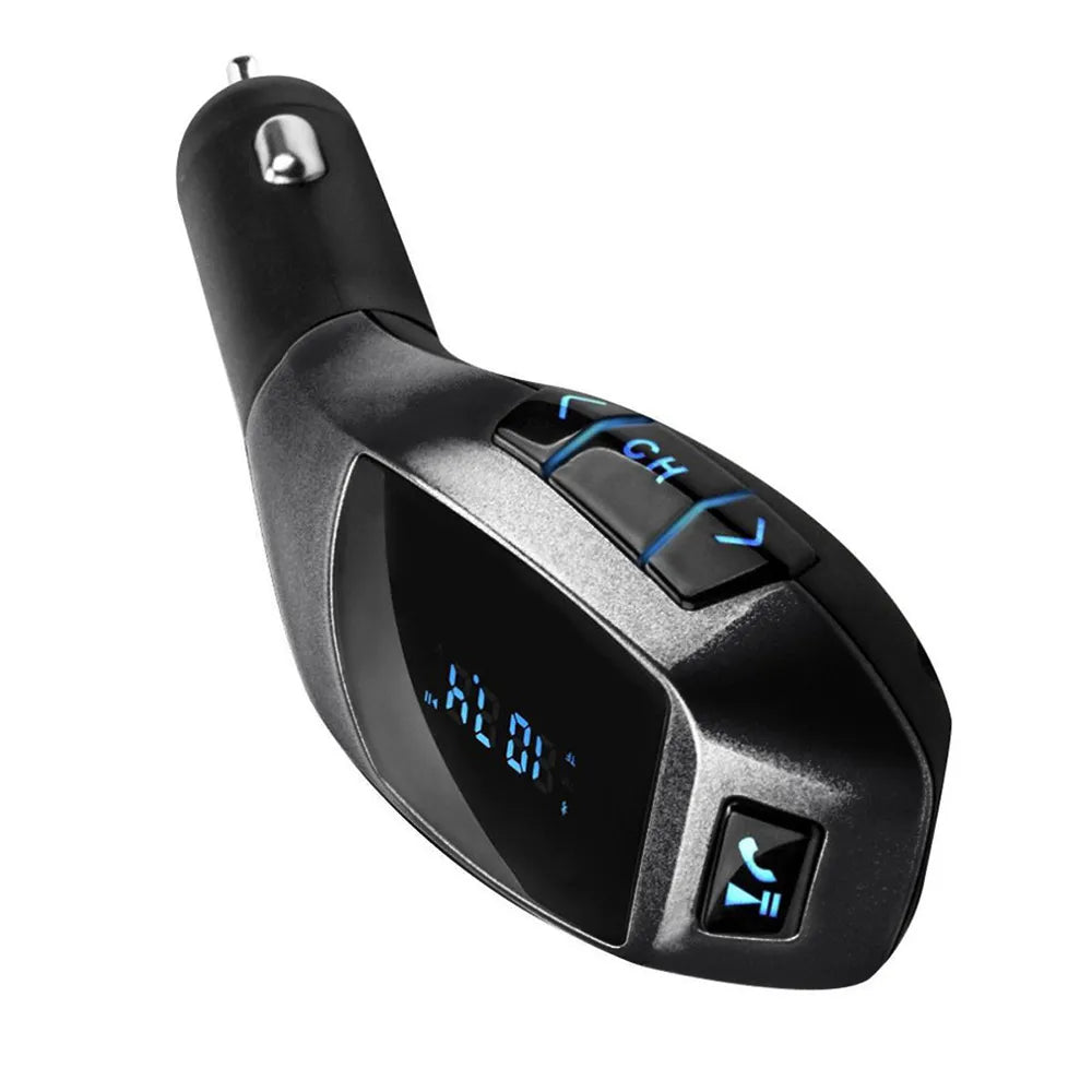 Transmisor Fm Bluetooth Para Autos X6 Color Negro