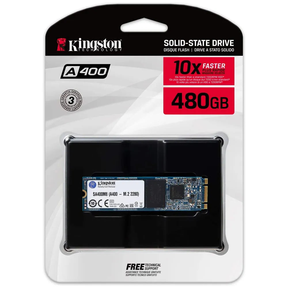 Unidad SSD Kingston 480GB A400 M.2 SA400M8/480G